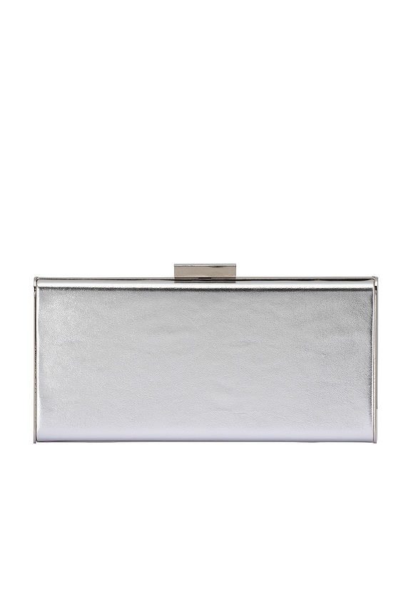 view 1 of 4 Samantha Slimline Clutch in Silver