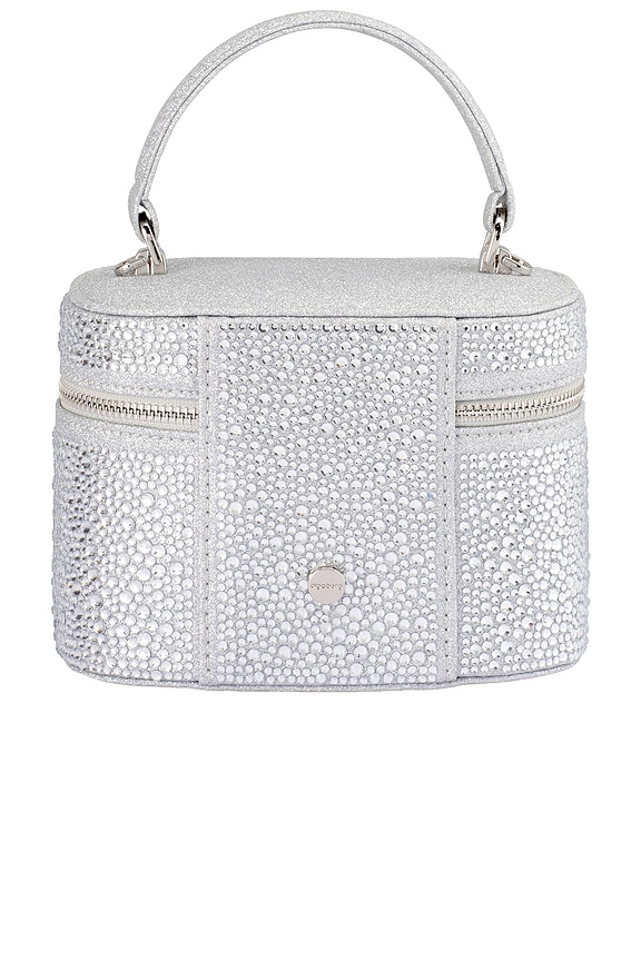 view 2 of 5 Beckie Zip Top Crystal Bag in Silver