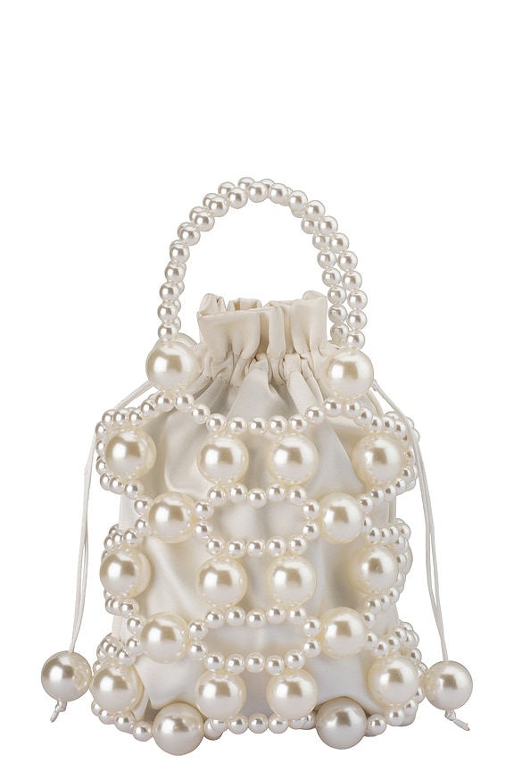 view 1 of 3 Sammy Beaded Cage Bag in Pearl