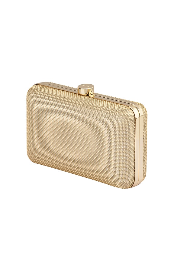 view 2 of 6 Jen Mesh Clutch in Gold