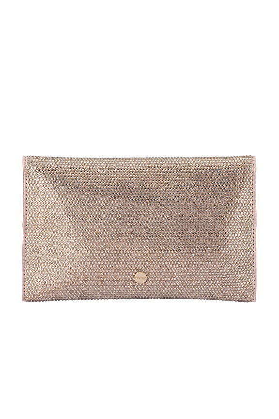 view 2 of 5 Cara Crystal Envelope Clutch in Champagne