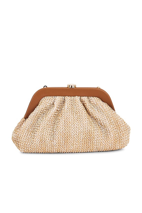 view 1 of 5 CLUTCH TEJIDO ASH in Tan