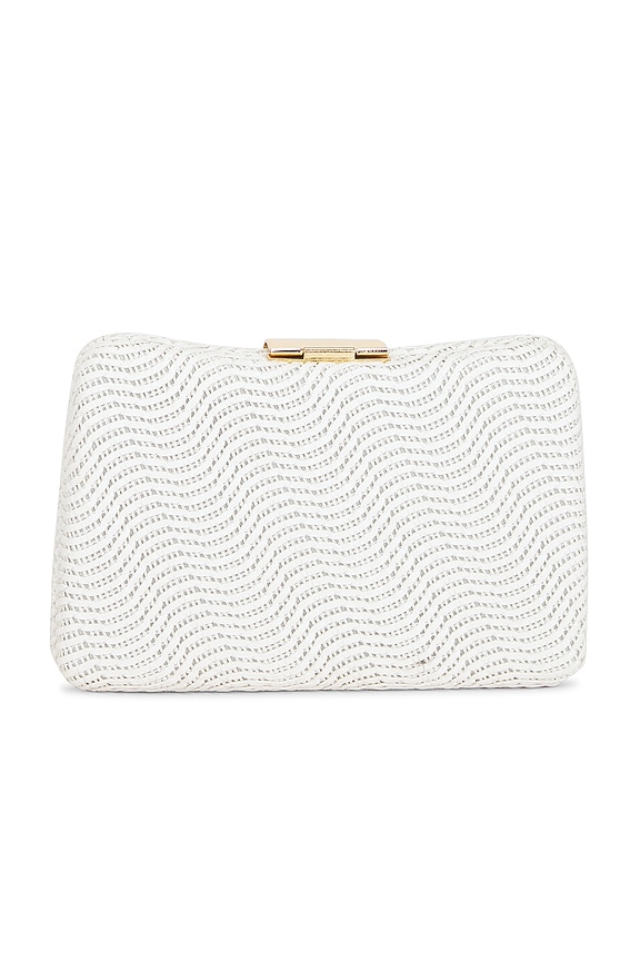 view 2 of 5 CLUTCH TEJIDO LINDY in White