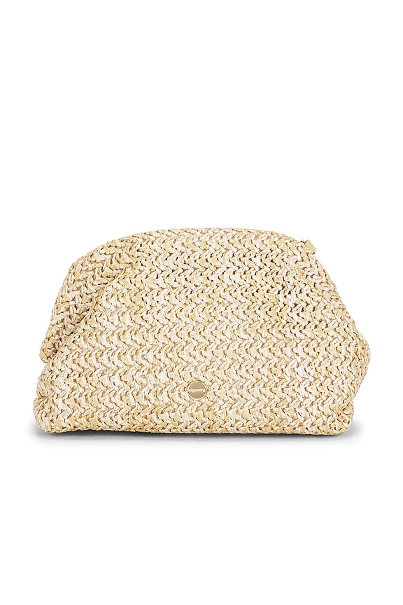 view 2 of 5 Fern Crystal Embellished Clutch in Natural