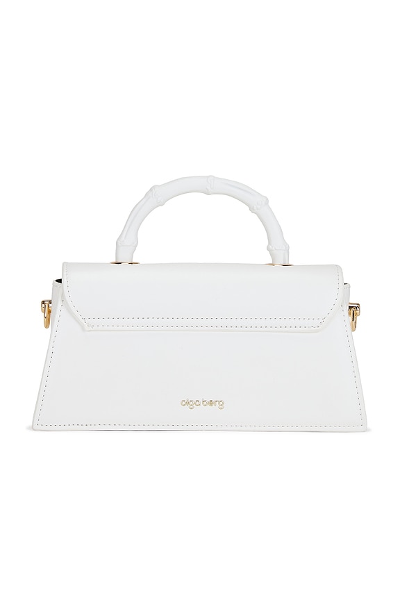 view 2 of 5 Phoebe Bamboo Handle Bag in White