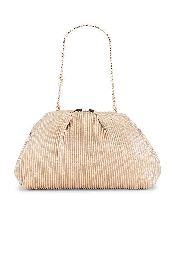 view 2 of 5 Naomi Pleated Clutch in Gold