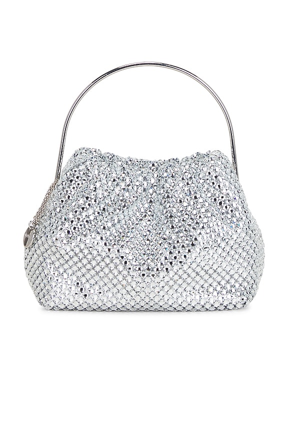 view 1 of 5 BOLSO DE MANO CON CRISTALES WHITNEY in Silver