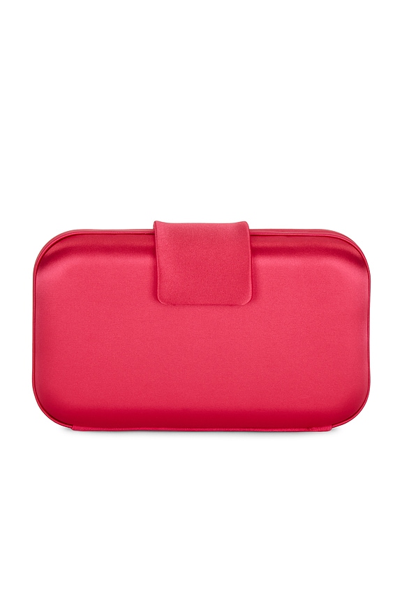 view 2 of 5 Emmy Crystal Trim Clutch in Fuchsia