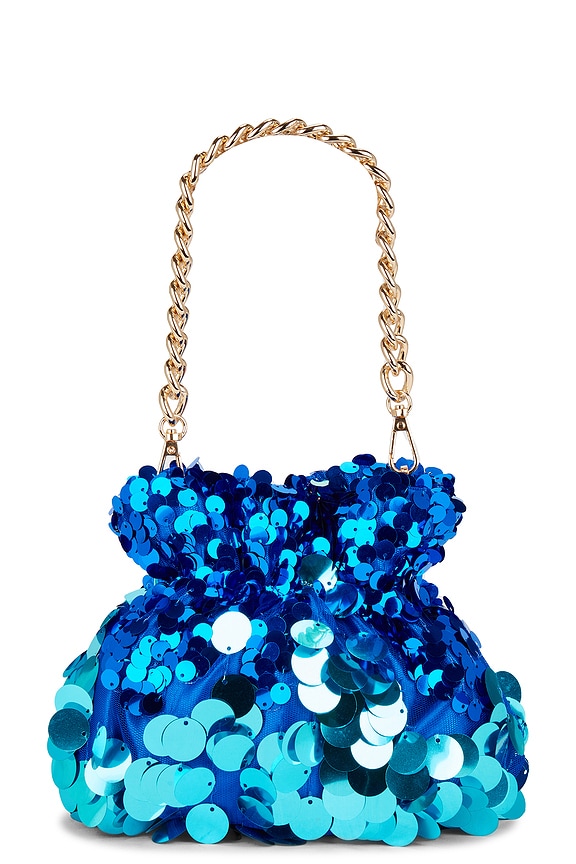 view 2 of 5 Pedro Sequin Pouch in Blue