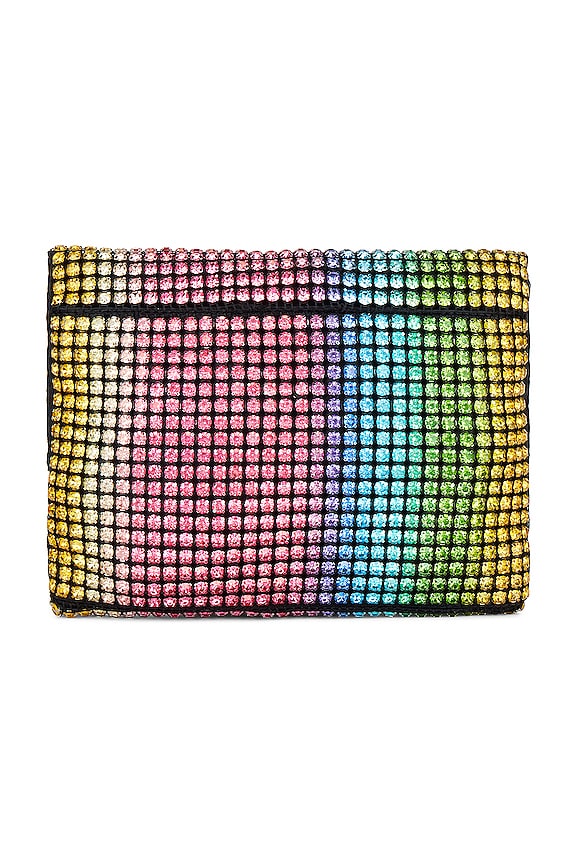 view 2 of 5 Dianna Soft Crystal Clutch in Rainbow