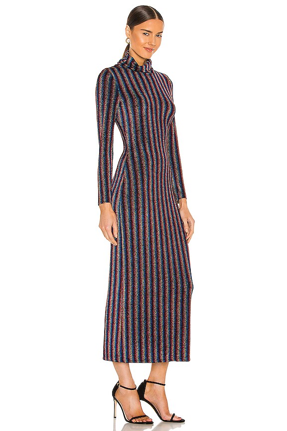 view 2 of 4 Fliss Dress in Metallic Stripe