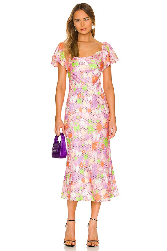 view 1 of 3 Amelia Dress in Polka Dot Floral