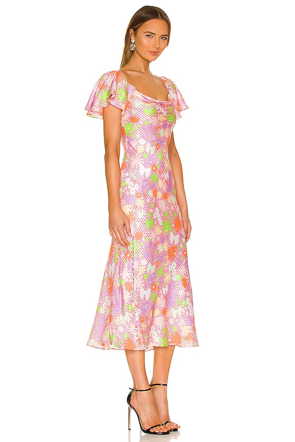 view 2 of 3 Amelia Dress in Polka Dot Floral