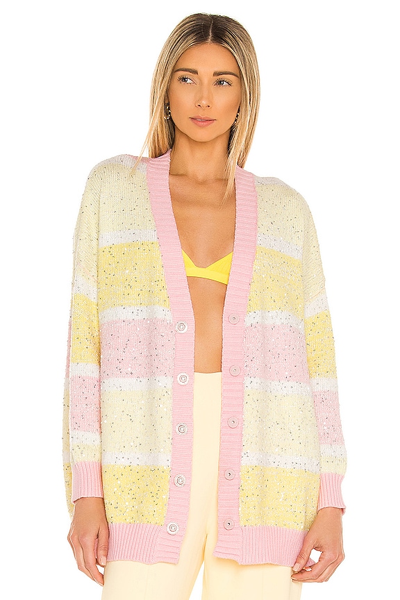 view 1 of 5 Mika Cardigan in Angel Cake Stripe
