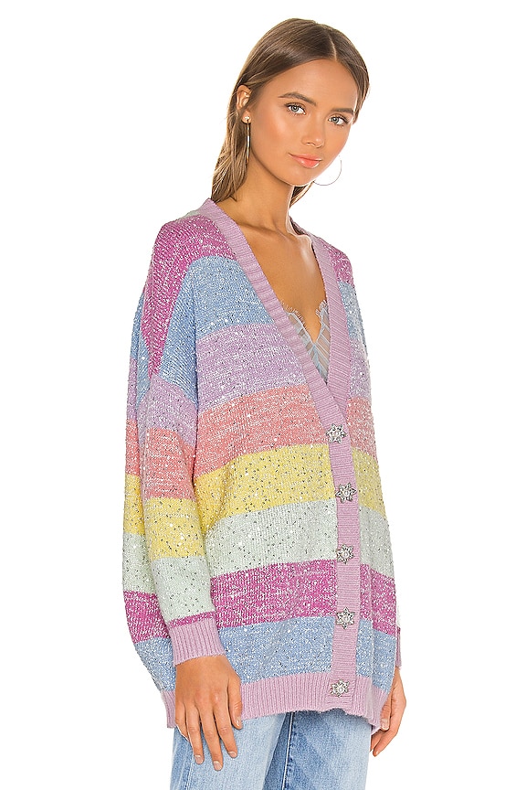 view 2 of 5 Mika Cardigan in Pastel Stripe