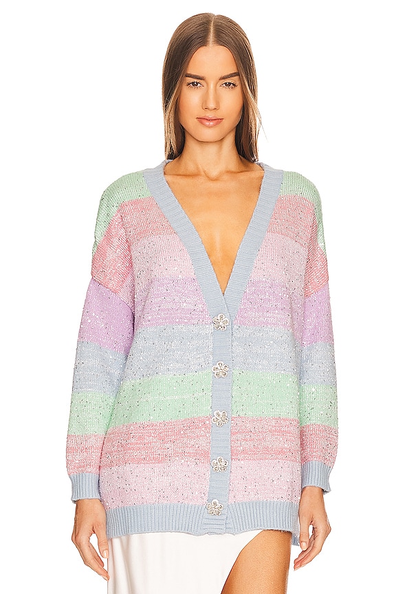 Olivia Rubin Mika Cardigan in Pastel Stripe | REVOLVE