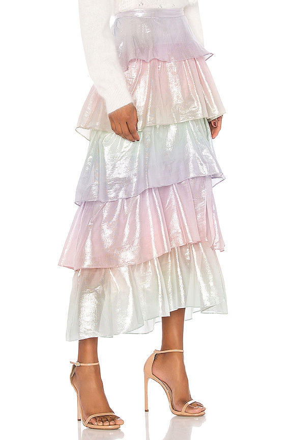 view 2 of 4 FALDA MAXI TILLY in Pastel Ombre Metallic