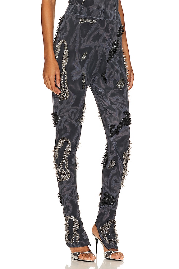 view 2 of 5 Zusi Leggings in Black, Gunmetal & Silver Combo