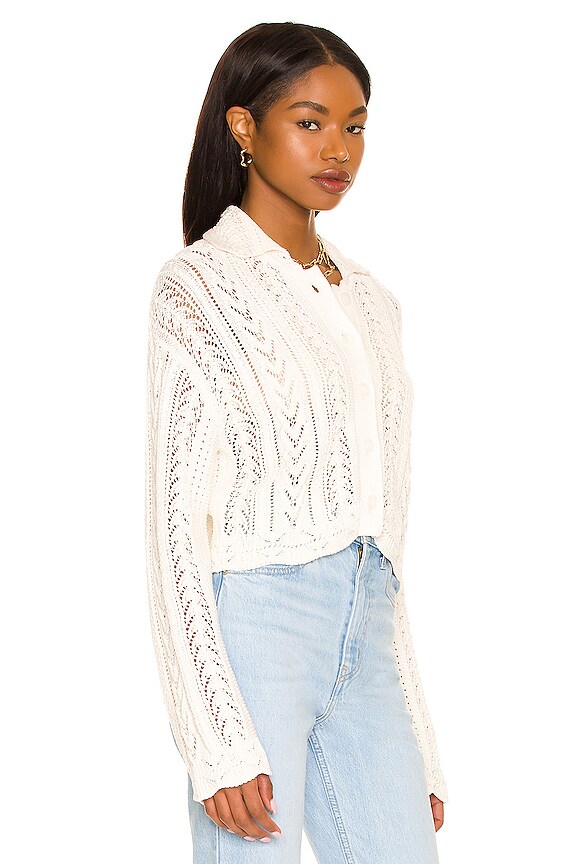 view 2 of 4 Resse Crochet Sweater in White
