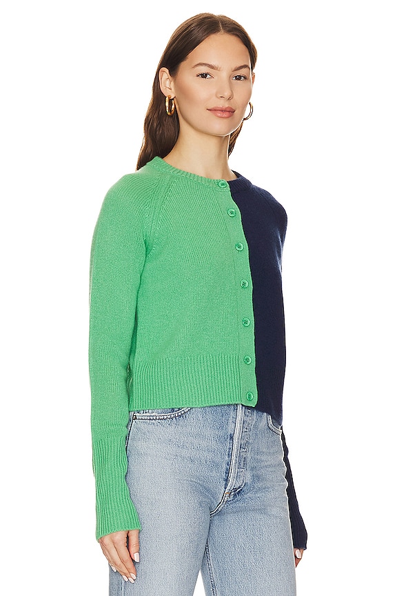 view 2 of 4 Blakely Cashmere Cardigan in Navy Combo