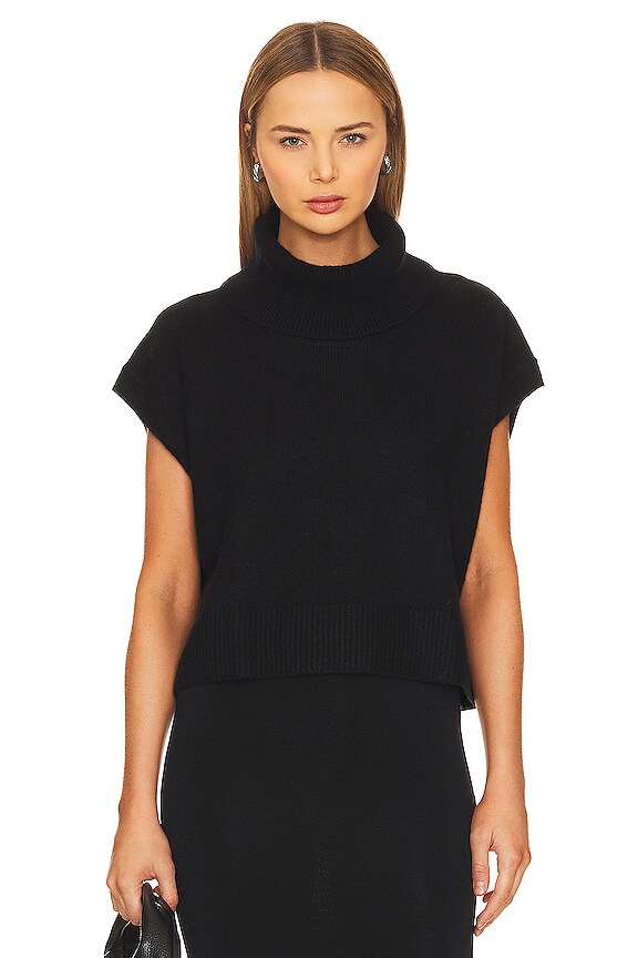 view 1 of 4 Maisy Cashmere Vest in Black