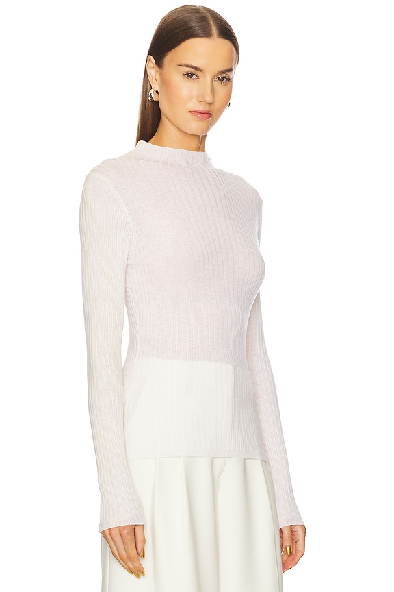 view 2 of 4 Carter Merino Mockneck in Ivory