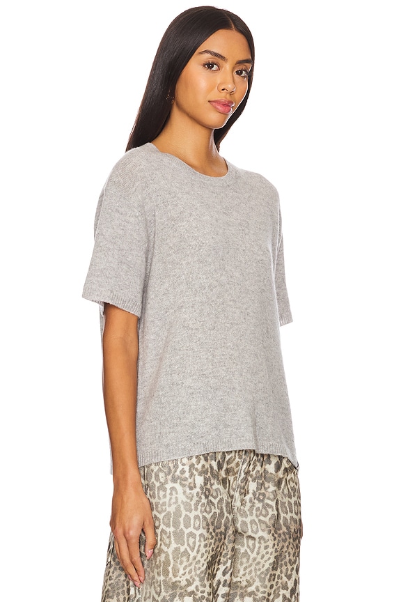 view 2 of 4 TOP DE MANGA CORTA TEJIDO SLOANE in Heather Grey