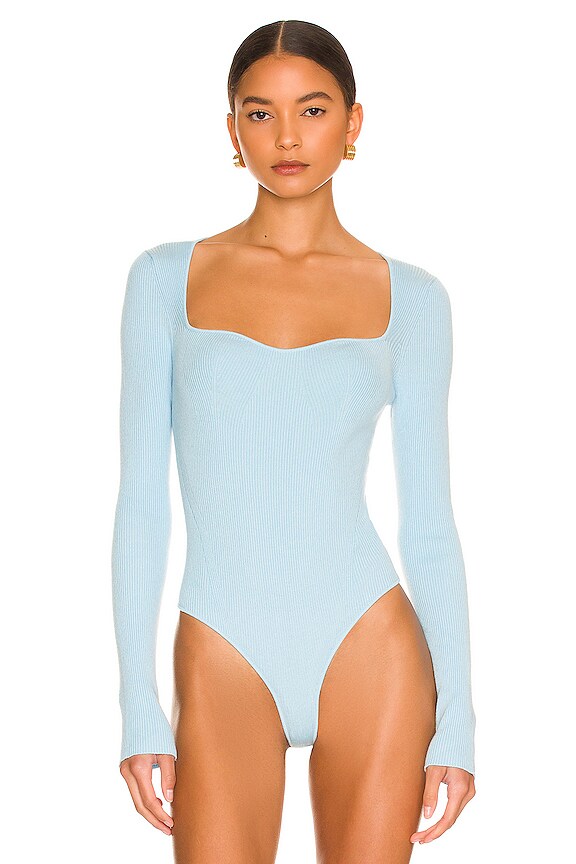 view 2 of 5 Seville Bodysuit in Blue Jean