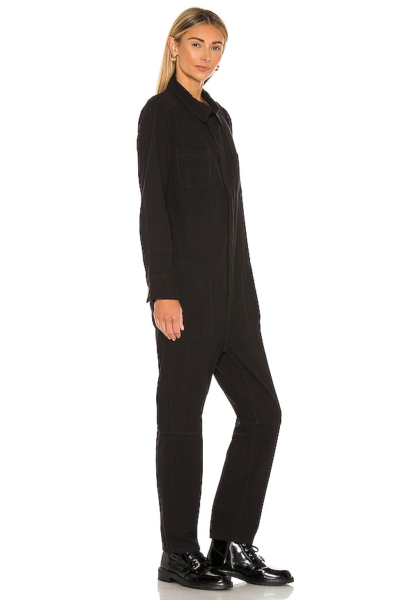view 2 of 4 Bird Paradise Utility Jumpsuit in Black