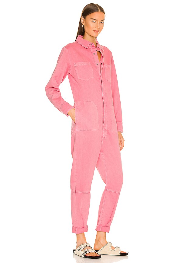 view 2 of 3 Paradise Utility Jumpsuit in Worn Pink