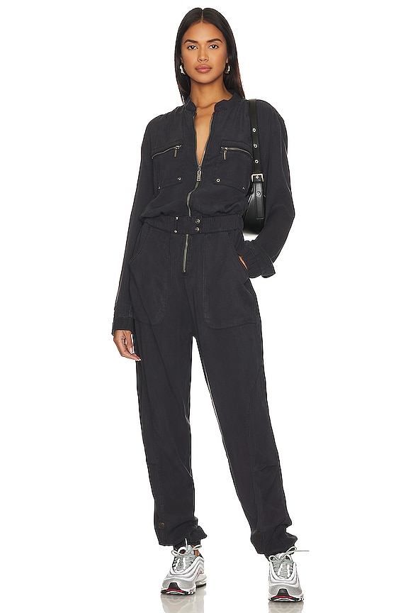 view 2 of 3 COMBINAISON AVEC GLISSIÈRE DARK ROMANCE in Charcoal