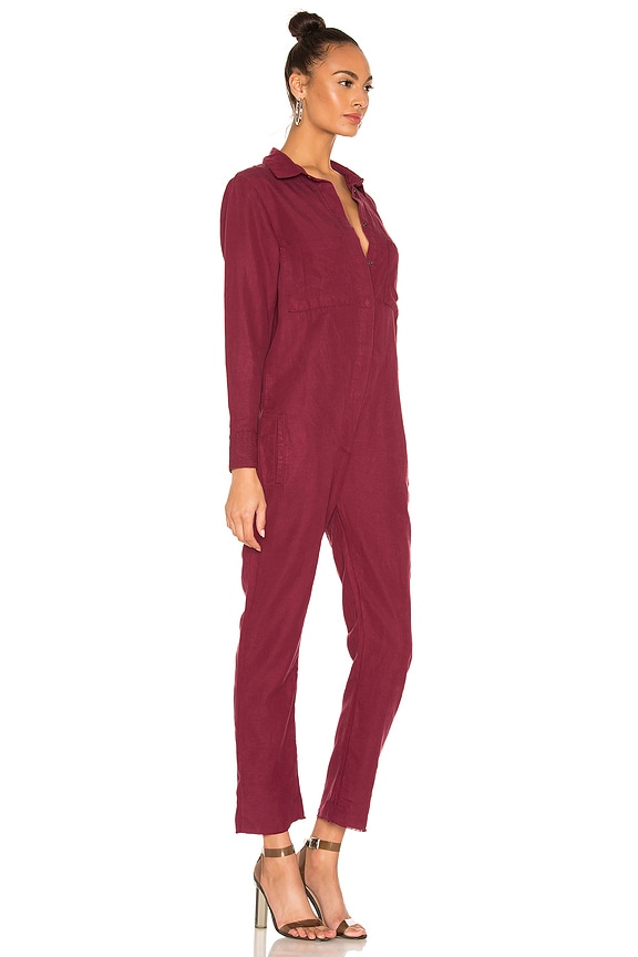view 2 of 3 Soho Jumpsuit in Oxblood