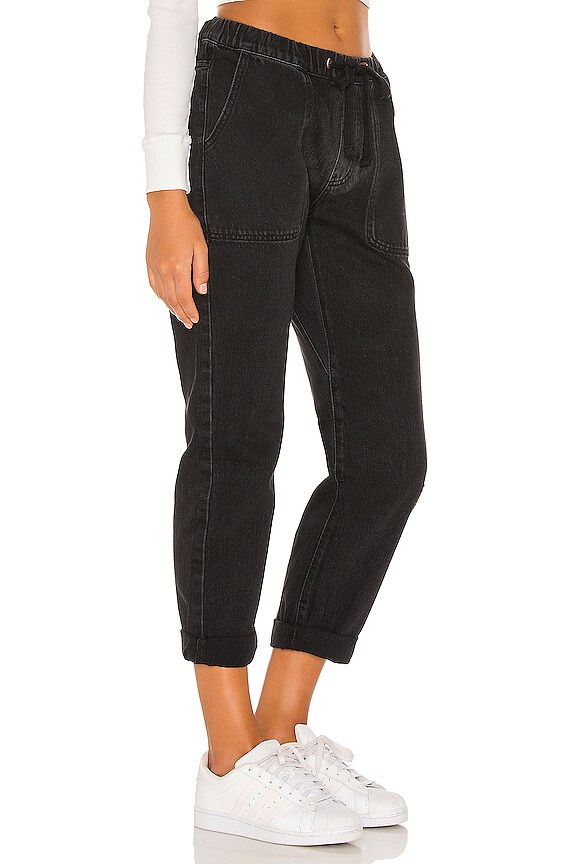 view 2 of 4 Shabbies Drawstring Boyfriend in Worn Black