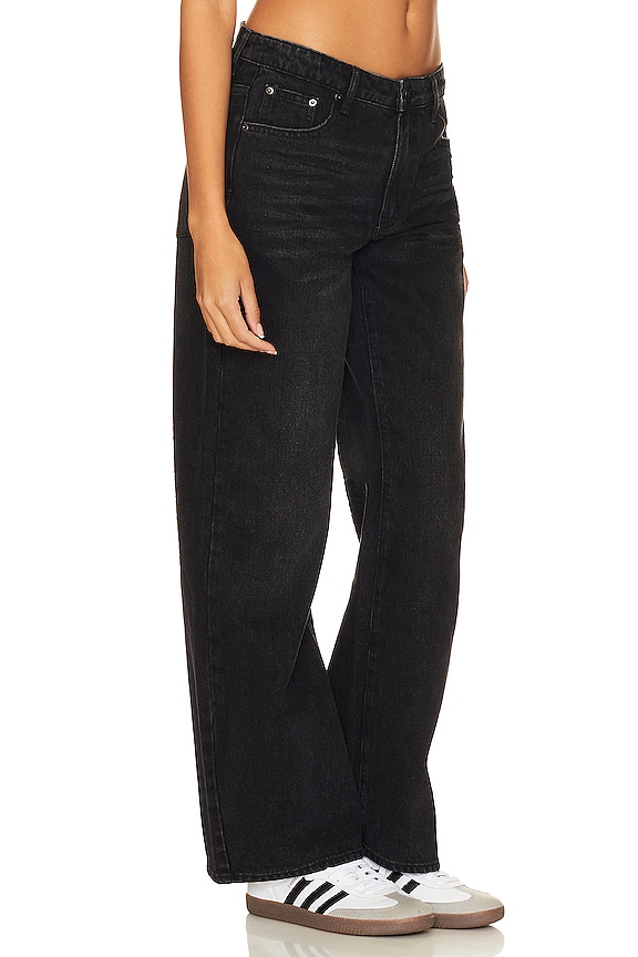 view 2 of 4 Low Riders Low Waist Wide Leg Jeans in Black Oak