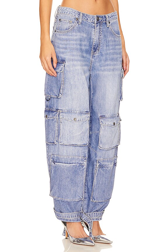 view 2 of 4 PANTALON CARGO TAILLE HAUTE EPIC in Pacifica