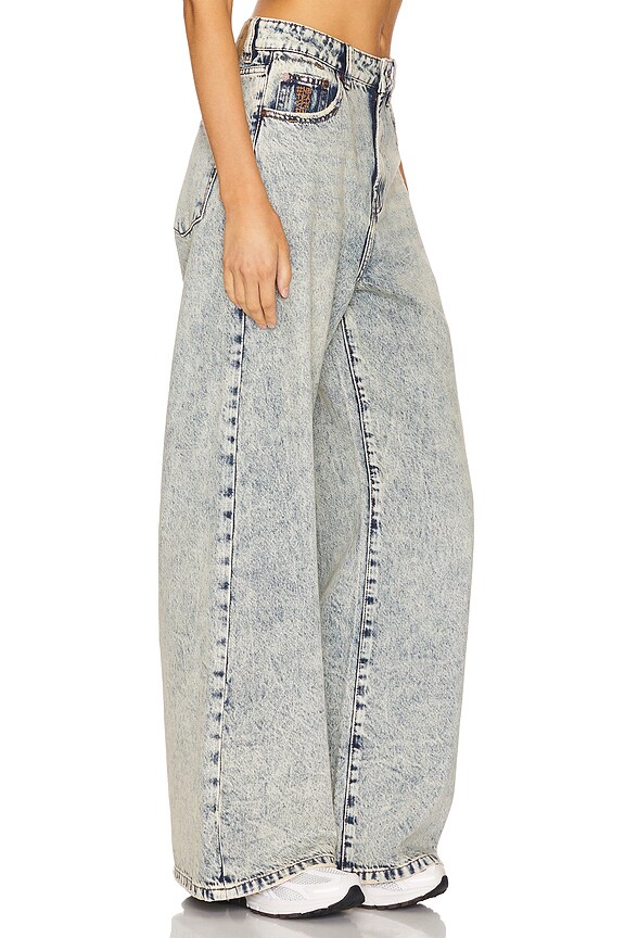 view 2 of 6 PIERNA SÚPER ANCHA LOVE MACHINES in Blue Dust