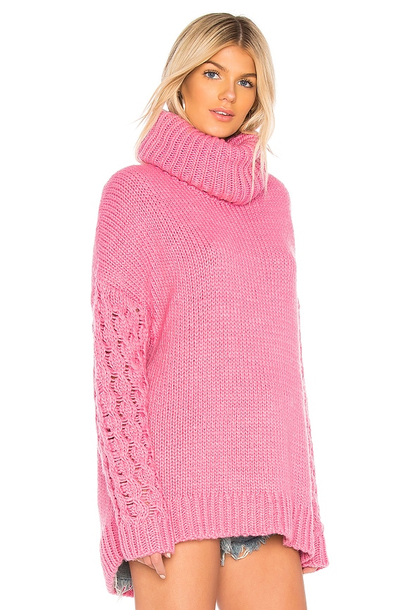 view 2 of 4 Rider Roll Neck Sweater in Pink