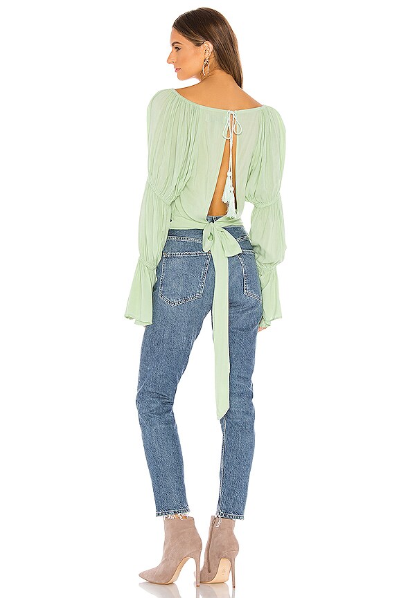 view 1 of 3 X REVOLVE Open Back Blouse in Mint