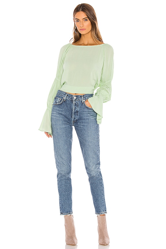 view 2 of 3 X REVOLVE Open Back Blouse in Mint