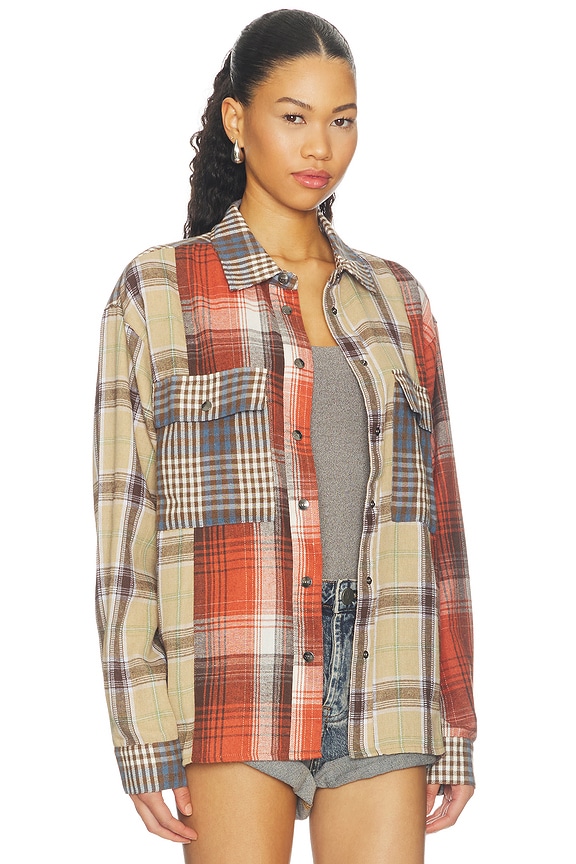view 2 of 5 CHEMISE EN FLANELLE ESSENTIAL in Natural Check