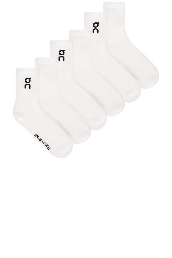 view 1 of 2 Logo Sock 3-Pack in White