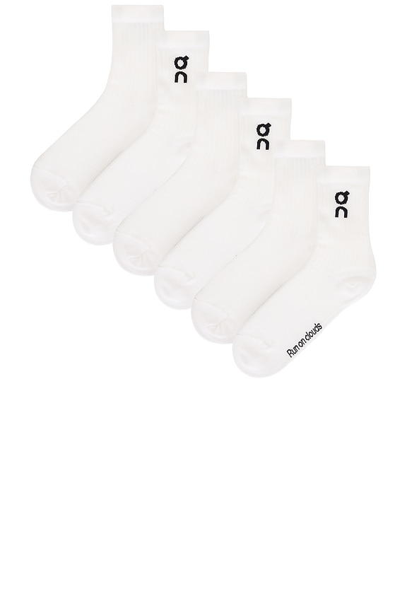 view 2 of 2 Logo Sock 3-Pack in White