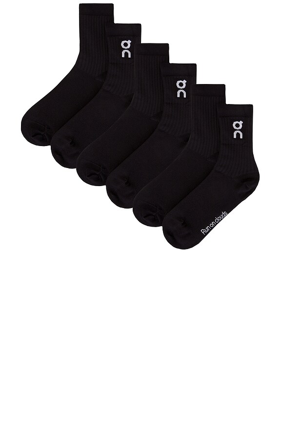 view 2 of 2 Logo Sock 3-Pack in Black