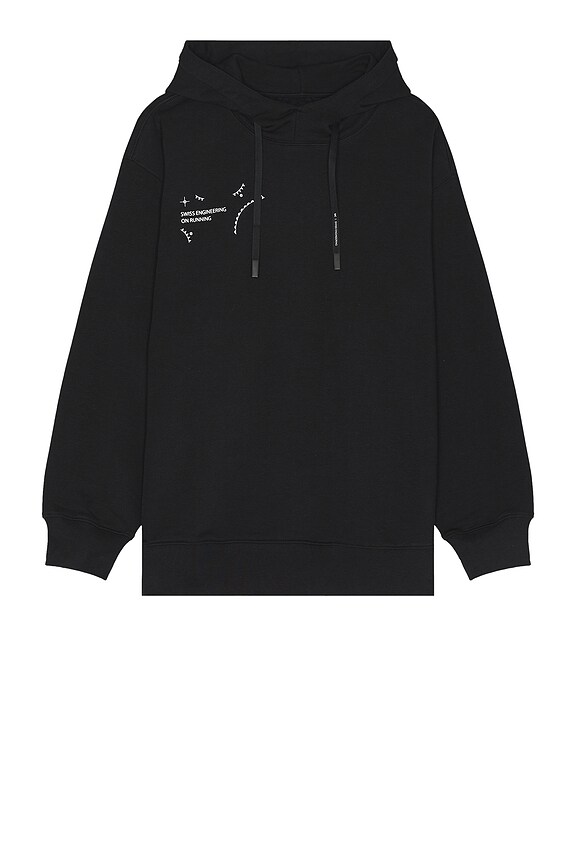 view 2 of 5 Graphic Club Hoodie in Black & White