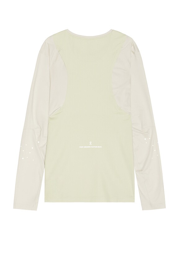 view 2 of 4 x Post Archive Faction (PAF) Long T-shirt in Moondust & Chalk