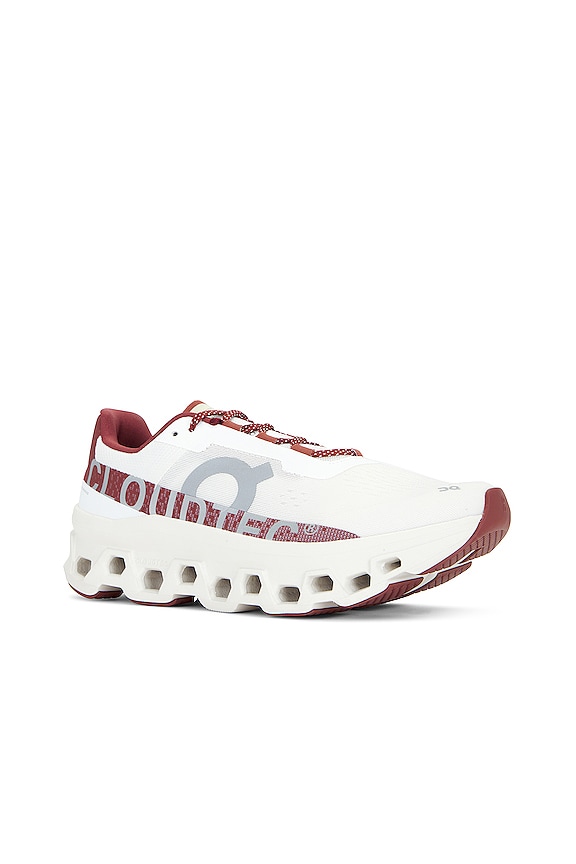 view 2 of 6 КРОССОВКИ CLOUDMONSTER in Ivory & Red
