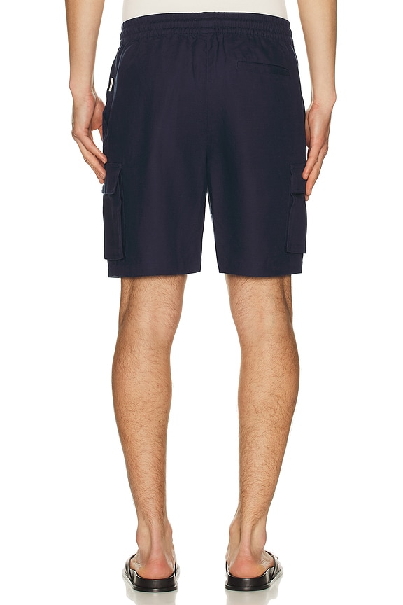 view 2 of 4 Air Linen Pull-On Cargo Short in Deep Navy