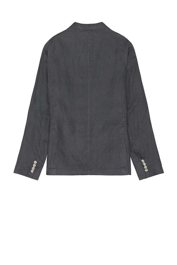 view 2 of 3 Linen Blazer in Gunmetal