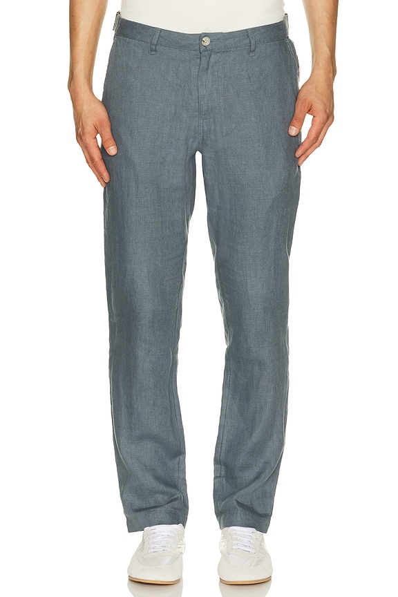 view 1 of 5 Linen Trouser in Deep Marine