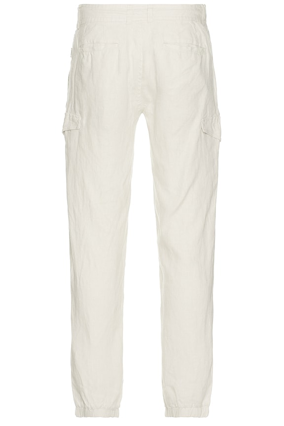 view 2 of 5 Stretch Linen Cargo Jogger in Stone